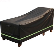 Outdoor Patio Chaise Cover 420D Oxford Fabric Waterproof Dustproof UV Protection
