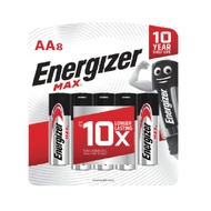 MAX AA 1.5V ALKALINE BATTERY 8PC E91BP8M ENERGIZER