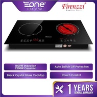 Firenzzi FRD-2088 XP 2200W Ceramic Cooker + 1800W Induction Cooker