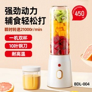 Cross-Border Juicer New Portable Rechargeable Small Food Supplement Ice Crushing Household Multi-Functional Blender Juicer Cup
