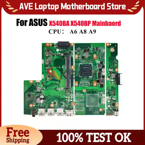 X540BP Laptop Motherboard For ASUS VivoBook X540BA R540B D540B X540BP X540B F540B A540B Notebook Mai