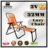 [DIRECT KILANG] Green Color 32mm 3V Lazy Chair Lazy Arm Chair Foldable Chair Relax Chair Kerusi Mala