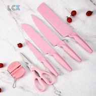 MERAH New Deals Lcx Diamond Knife Set Kitchen Knife Set Pink Diamond Knife/ Diamond Knife