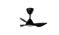 DEKA CEILING FAN CROX 3BLADES LED BLACK 28INCH