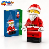 40820 Up-Scaled Santa Minifigure Building Blocks Set, Christmas Decoration Model DIY Brick Toy Gift 