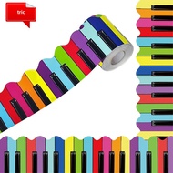 TRIC 1Roll Border Paper, Paper 7.5cm 10Meter Chalkboard Board Border,  DIY Music Piano Decorative St