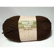 Benang kait / yarn acrylic 8ply plain for crochet/knitting (Marvel)