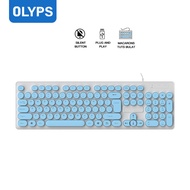 keyboard mechanical gaming 104 keys portable office keyboard for PC/laptop