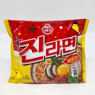 โอโตกิ บะหมี่กึ่งสำเร็จรูปเกาหลีรสเผ็ด Ottogi Jin Ramen Hot Spicy จินราเม็ง สไปซี่ 진라면 매운맛 มาม่าเกาหลี