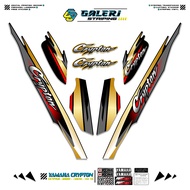 YAMAHA CRYPTON STRIPING MOTIF X4 STICKER CRIPTON 1995 1996 1997 STANDARD CRYPTON MOTORCYCLE LIST STI
