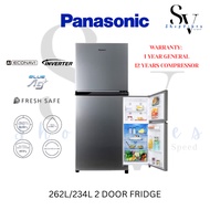 PANASONIC 262L/234L 2 DOOR FRIDGE NR-TV261APSM INVERTER 5 STAR