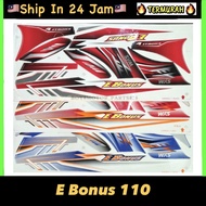 SYM E-BONUS 110 EBONUS E BONUS 110 BODY COVER STRIPE STICKER SET STRIKE STIKER HLD SYM110 SYM BONUS1