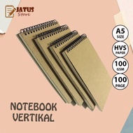 A5 NOTEBOOK A6 VERTICAL NOTEBOOK/ TOP SPIRAL NOTEBOOK HVS PAPER/