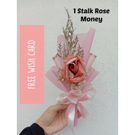 🔥Surprise Money rose bouquet 🔥 (harga termasuk duit)