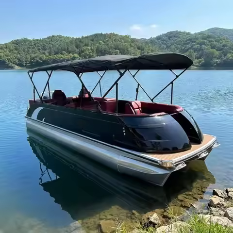 25Ft 7.5m Cruising Yacht Aluminum Fiberglass Hull 150HP 200HP 250HP Outboard Engine 30-35 Knots Remo