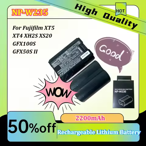 NP-W235 2200mAH High quality Camera Battery Rechargeable Lithium Battery For Fujifilm XT5 XT4 XH2S X