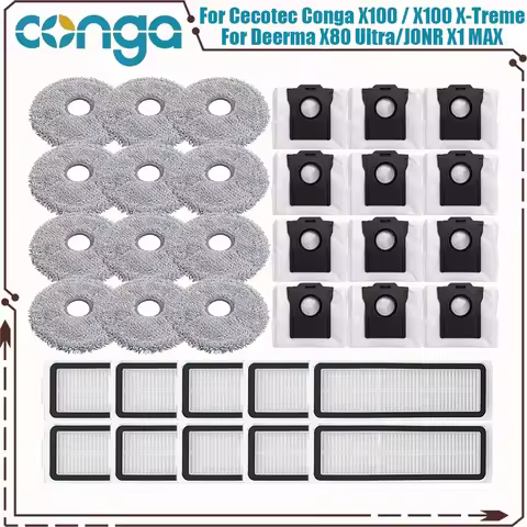 FitFor Cecotec Conga X100 / X100 X-Treme, Deerma X80 Ultra DEM-X80 X90 Ultra JONR X1 MAX, Everybot Q
