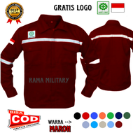 WEARPACK ATASAN PROYEK SAFETY KAMEJA ATASAN BAJU BENGKEL