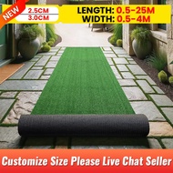DIY 0.5-4m x 0.5-25m Artificial Grass Turf Indoor Outdoor Faux Grass Rug with Drainage Holes,Lawn Ba
