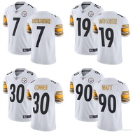 fuz Pittsburgh Steelers NFL Football Jersey No.7 Roethlisberger Watt Conner Schuster Tshirt Tops Jersey Tee Unisex