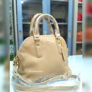 Tas Top Handle Wanita Kulit Asli Papillon Original / K3379 Cream