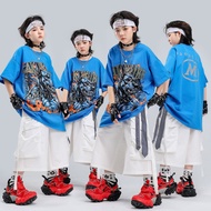🔥Ready Stock🔥 Kids Hip‑Hop Dance Performance Outfit 少儿酷帅 Hip-Hop 舞蹈表演服 Pakaian Persembahan Tarian Hi