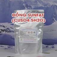 Copper Sulfate (CuSO4.5H2O) dissolves completely in water