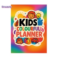 GEY_ Kids Emotional Awareness Journal Kids' Daily Routine Planner Fun Kids Daily Planner with Doodle