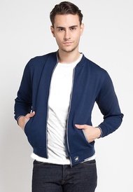 d&f CVC Jaket Pria Bomber - Navy