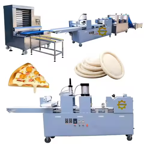 New Cheese Pizza Making Machine Mini Frozen Pizza Base Line Small Production Line For Making Pizza
