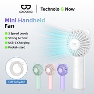 GOOJODOQ Mini Fan Handheld Fan USB Rechargeable Small Fan Cute Portable Mini Fan Cooling for Outdoor