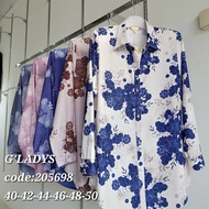 B2632 BLOUSE KEMEJA BERCORAK G’LADYS SIGNATURE SAIZ 40-50 ITALIAN SILK