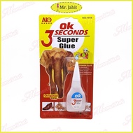 Ok 3 Seconds All Purpose Super Glue / Gam Serbaguna