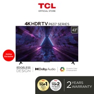 TCL 43" HDR Google TV 43P637 with HDR 10 Dolby Audio Dynamic Color Enhancement HDMI 2.1