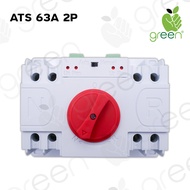 Applegreen ATS Automatic transfer switch 2P 220Vac 63A สวิทช์สลับแหล่งจ่ายไฟอัตโนมัติ พลังงานทดแทน ไฟฟ้าสำรอง 220โวลต์ 63A