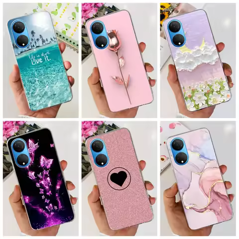 For Honor X7 X7a X7b Case 2023 Fashion Marble Silicone Soft Cover For HonorX7b X 7B X 7A RKY-LX1 TPU