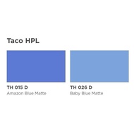 HPL Taco warna solid biru / lembar