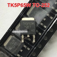 5ชิ้น K5P65W ถึง-252 TK5P65W TO252 5.2A SMD/650V MOSFET ทรานซิสเตอร์ใหม่แบบดั้งเดิม IC