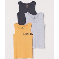 Auth UK standard H&M tank top set sz4-6/6-8y for boys