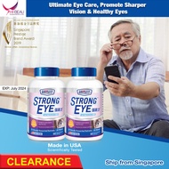 [CLEARANCE] US Clinicals Strong Eye 60s EXP 07/2024 *Eye Vitamin, Myopia, Cataract, Floaters, Eye Health, Vitamin A*