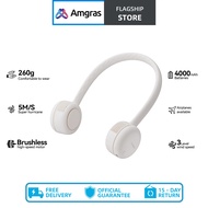 Amgras NeckFan Pro Kipas Leher Mudah Alih boleh lipat kipas mini 360 ° Penyejuk Kipas Senyap Salur