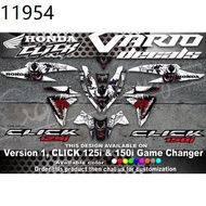 click 125i accessories Honda Click 125i decals sticker