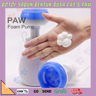 CAT PAW FOAM SOAP BOTTLE/ CAT SOLE FOAM SOAP BOTTLE FLOWER FOAM SOAP BOTTLE