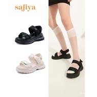 Sandal Pantai Safiya Kasut Kasual Baru Platform Tapak Tebal Sandal Sukan untuk Wanita