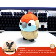 3D Mischievous Parrot Model - Super Energy Desk Decor Accessory