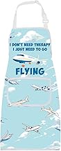 BNQL Pilot Apron Pilot Aviation Gifts For Pilots Gifts I Don't Need Therapy i Just Need To Go Flying