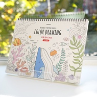 [KOREA COLORING BOOK] PINKFOOT Whale Easy Coloring Doodle Book