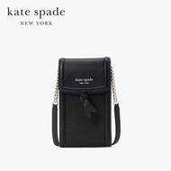 Kate Spade New York กระเป๋าสะพายข้างรุ่น Knott North South Phone Crossbody K6376 001 สีดำ