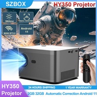 HY350 Android11 Projector 4K 300 Ansi Lumens Allwinner H713 Quad Core ARM Cortex-A53 WiFi6 BT5.0