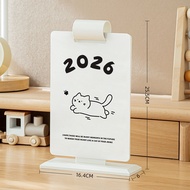 calendar 2026 2026 calendar 2026 new desk calendar cute cat clock self-discipline desk calendar plan